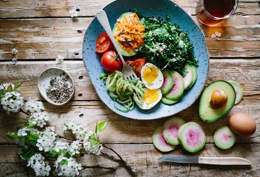 Assorted colorful foods representing sensory-based food selectivity in ARFID