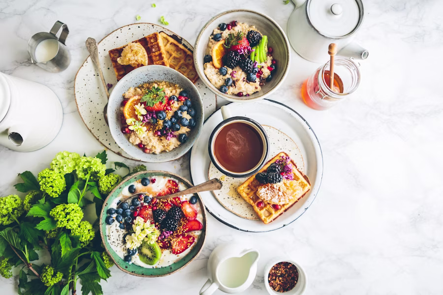 Small plate with a modest portion of food representing restrictive eating