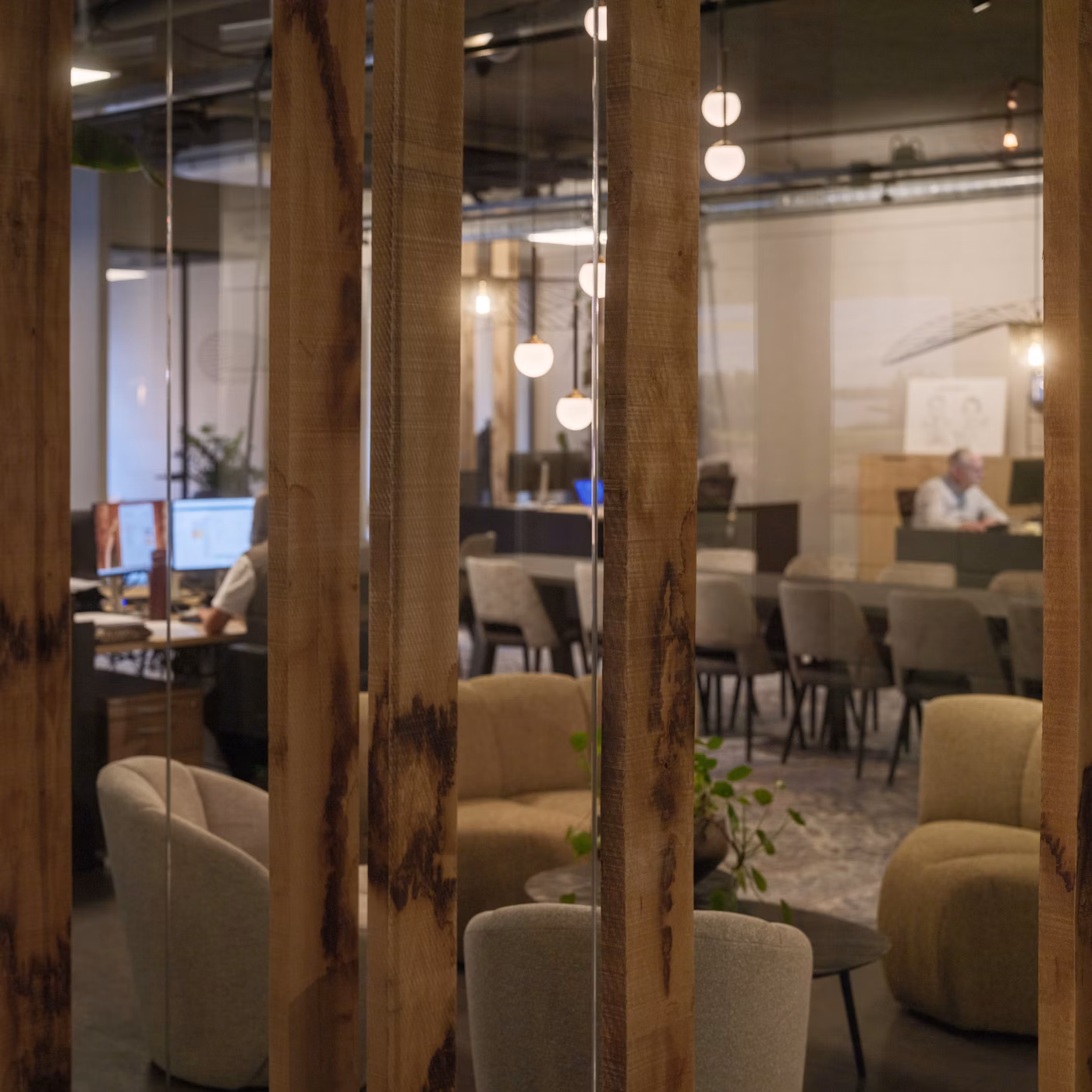 Modern, bright office space representing a stable return to professional life after treatment